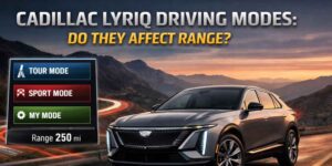 do the driving modes in cadillac lyriq offer different ranges or battery usages?