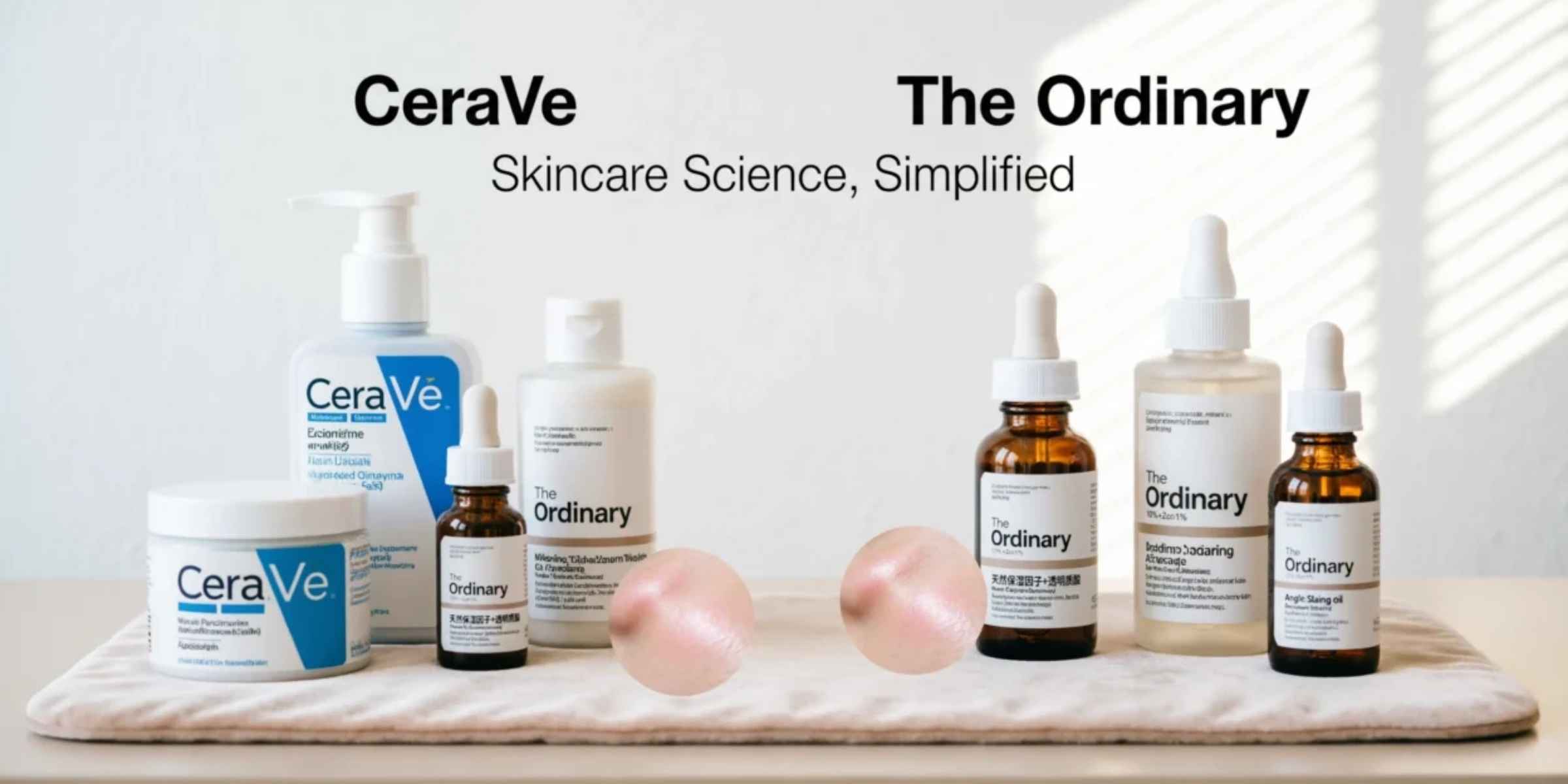 i am a genz woman. how does cerave compare to the ordinary in terms of skincare effectiveness?